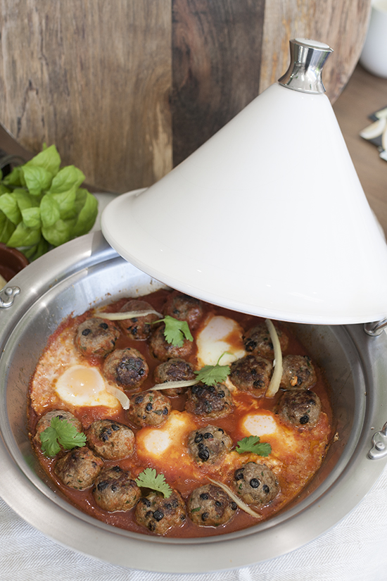 Lamb Kefta Tagine with Tomatoes and Eggs Kitchen to Table